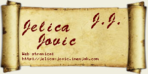 Jelica Jović vizit kartica